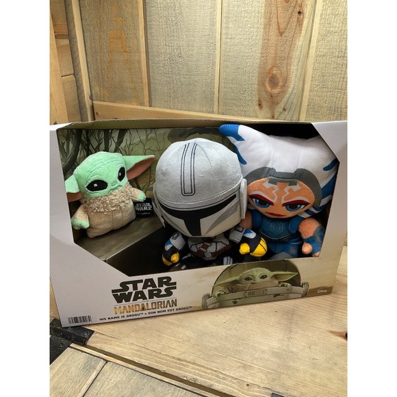 Mattel Star Wars Mandalorian His Name is Grogu 8” Plush Grogu & Ahsoka Tano 3pk - Picture 6 of 6